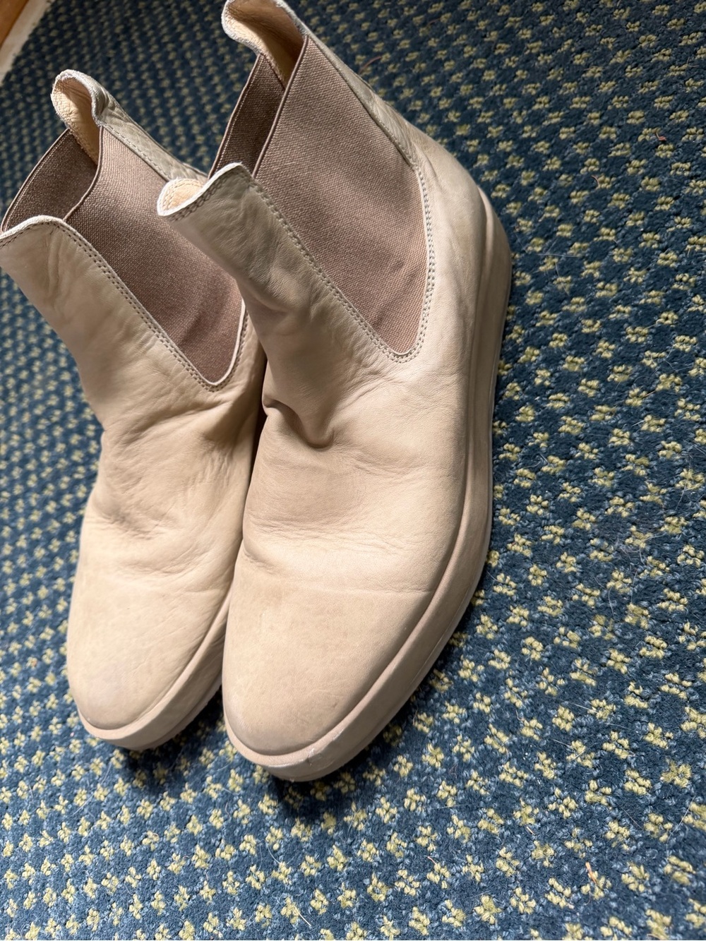 Fear of God Chelsea Ankle Boots in Blush Pink